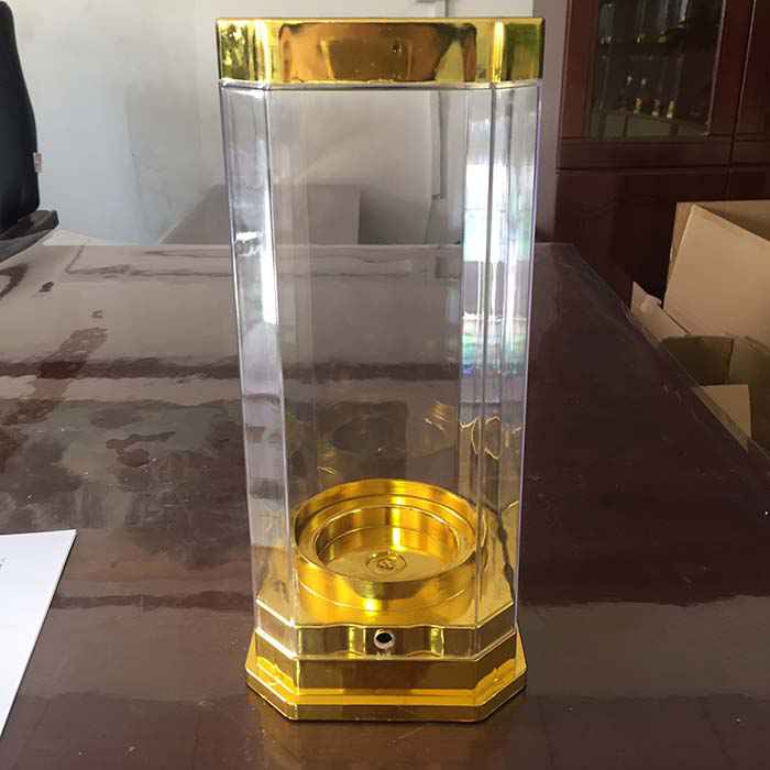 八角有(you)蓋透明(ming)酒盒